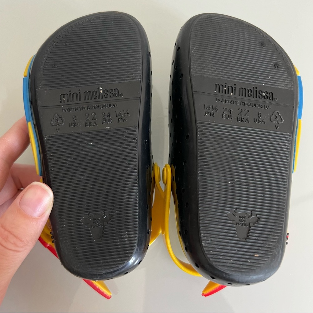 MINI MELLISA Rocket Black and Yellow Clogs, 8 Toddler - Picture 6 of 9